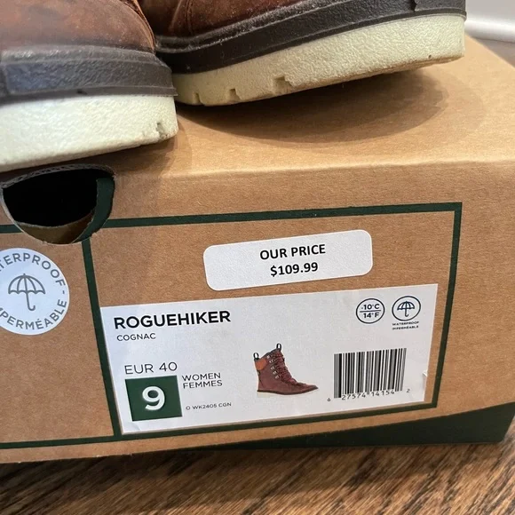 Kamik Brown Lace-Up Winter Boots women’s 9 US EUC - Picture 3 of 15